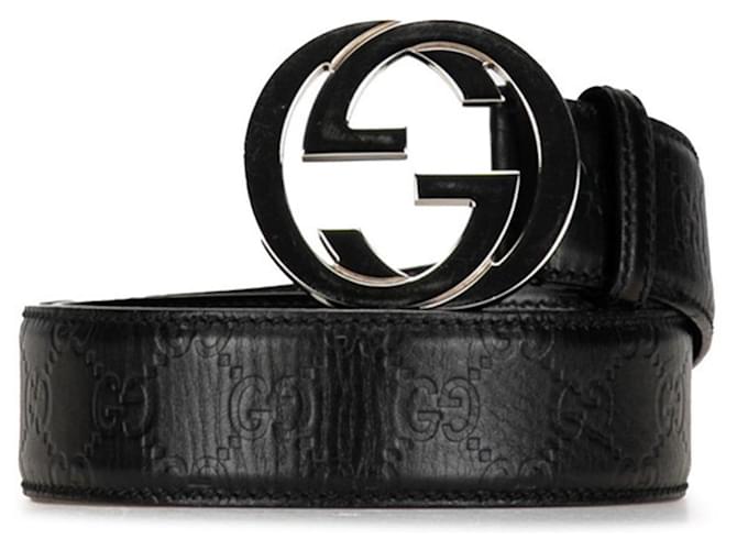 Gucci interlocking Cuir Noir  ref.1369266