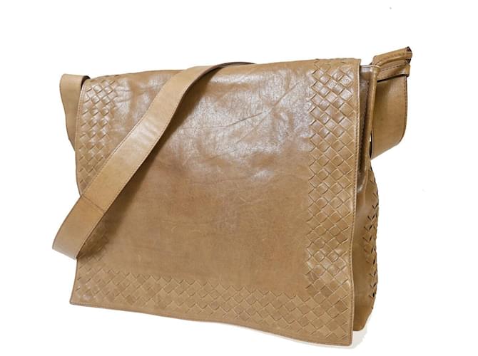 Bottega Veneta Intrecciato Brown Leather  ref.1369290