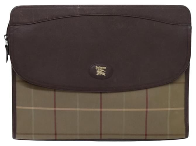 Burberry Nova Check Beige Leinwand  ref.1369291