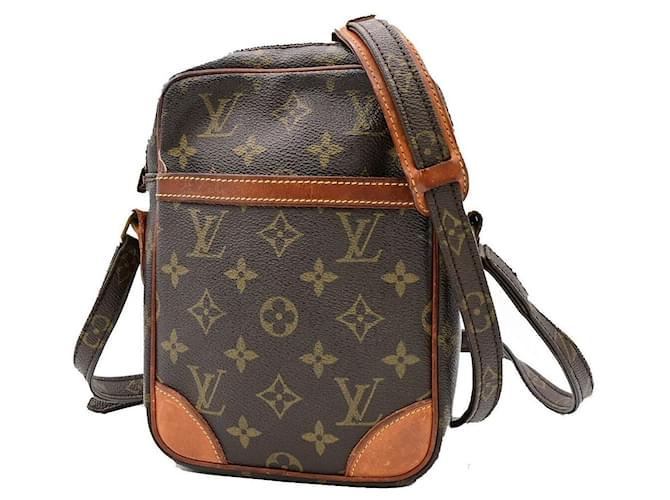 Louis Vuitton Danubio Castaño Lienzo  ref.1369323