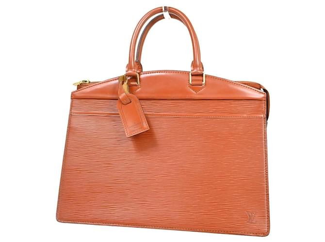 Louis Vuitton Riviera Braun Leder  ref.1369360