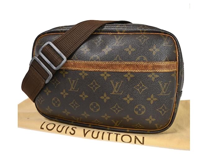 Louis Vuitton Reporter pm Brown Cloth  ref.1369372