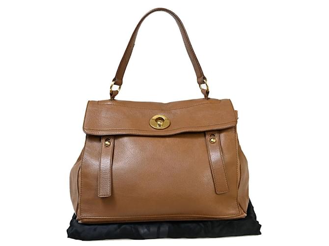 Yves Saint Laurent Muse Two Brown Leather  ref.1369387