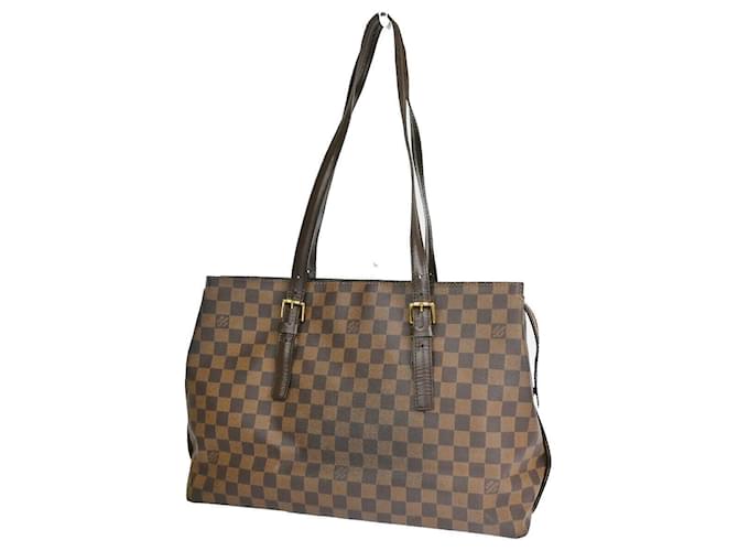 Louis Vuitton Chelsea Marrone Tela  ref.1369397