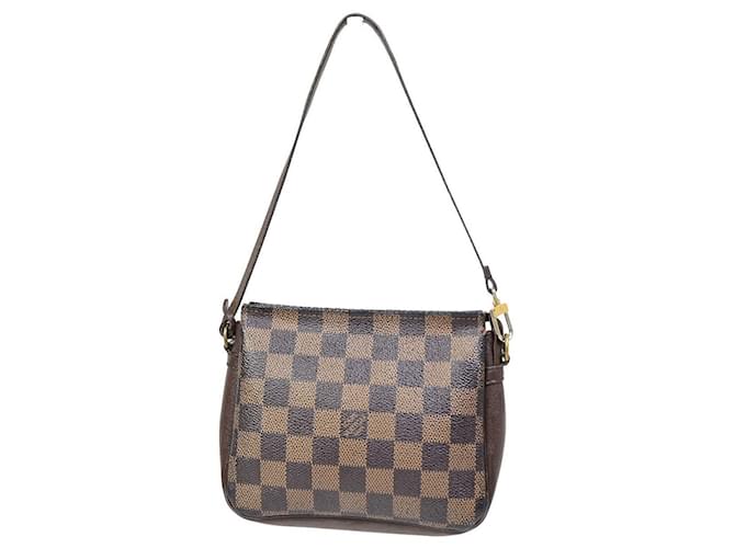 Maquiagem Louis Vuitton Trousse Marrom Lona  ref.1369427