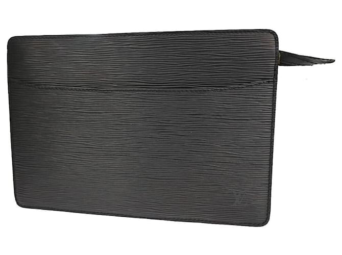 Louis Vuitton Pochette Black Leather  ref.1369438
