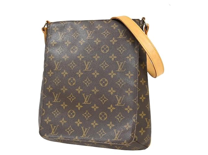 Louis Vuitton Musette Marrom Lona  ref.1369440