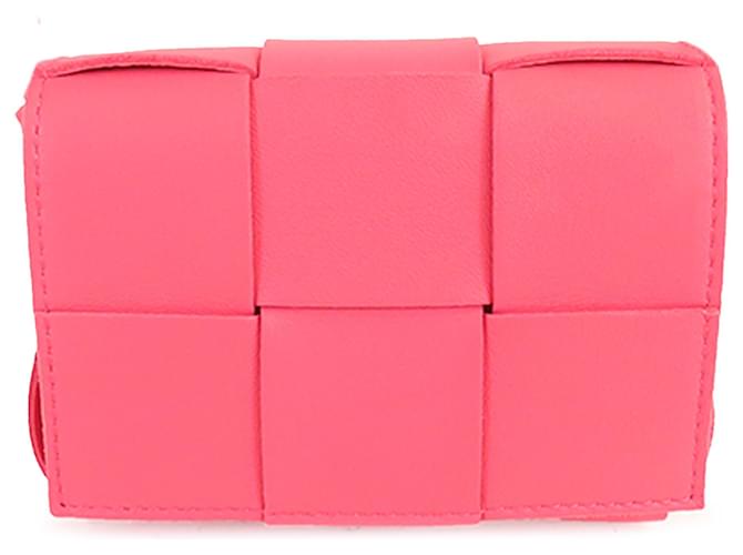 Bottega Veneta Pink Candy Intrecciato Cassette Leather  ref.1369542