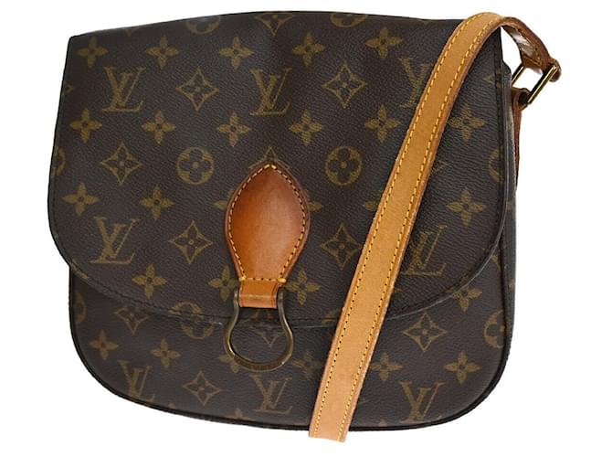 Louis Vuitton Saint Cloud Castaño Lienzo  ref.1369573