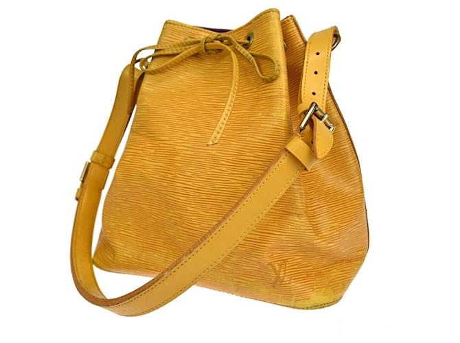 Noe Louis Vuitton Petit Noé Yellow Leather  ref.1369627