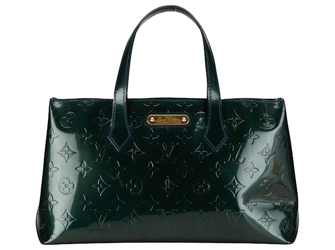 Louis Vuitton Wilshire Verde Charol  ref.1369661