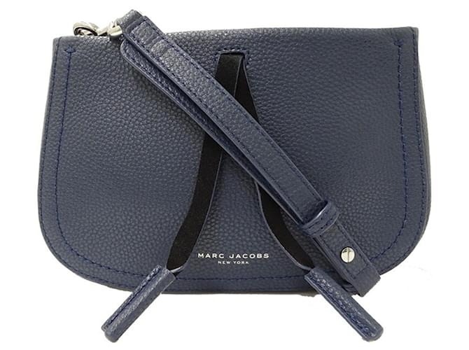 Marc Jacobs Navy blue Leather  ref.1369671