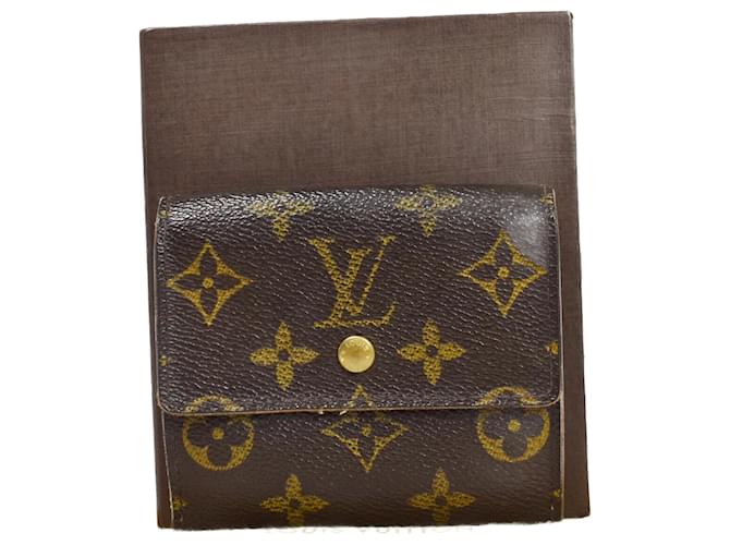 Louis Vuitton Porte-monnaie Brown Cloth  ref.1369730
