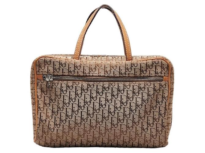 Dior Oblique Canvas Handbag Bolsa de lona em bom estado  ref.1369764