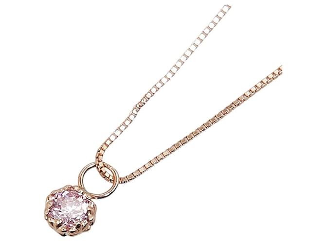 & Other Stories [LuxUness] 10k Gold Zirconia Pendant Necklace Metal Necklace in Excellent condition  ref.1369800