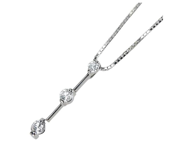 & Other Stories LuxUness 18Collier pendentif diamant or k Collier en métal en excellent état Argenté  ref.1369828