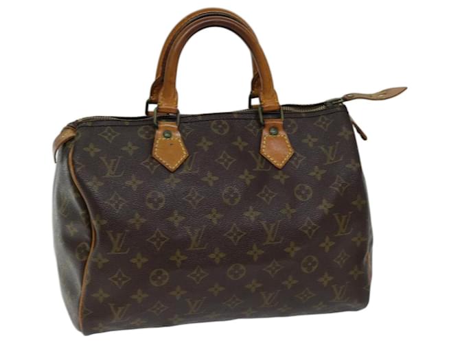 LOUIS VUITTON Monogram Speedy 30 Handtasche M41526 LV Auth 71757 Monogramm Leinwand  ref.1369923