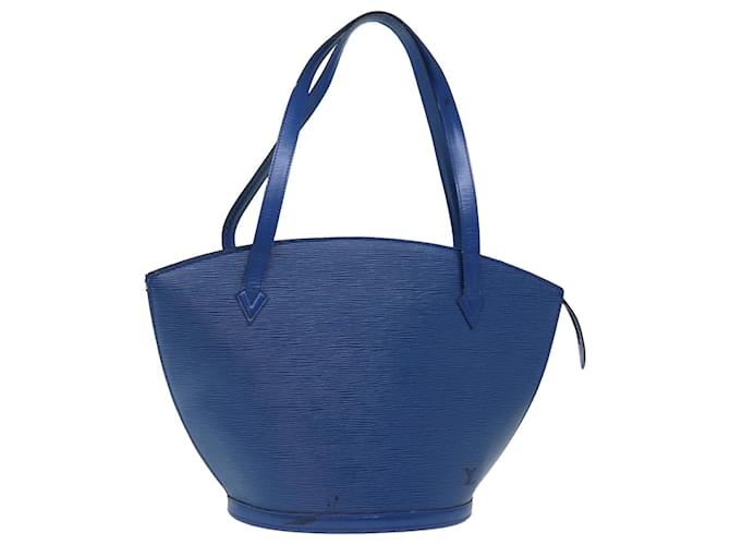 LOUIS VUITTON Epi Saint Jacques Shopping Shoulder Bag Blue M52275 Auth 73208 Leather  ref.1369942