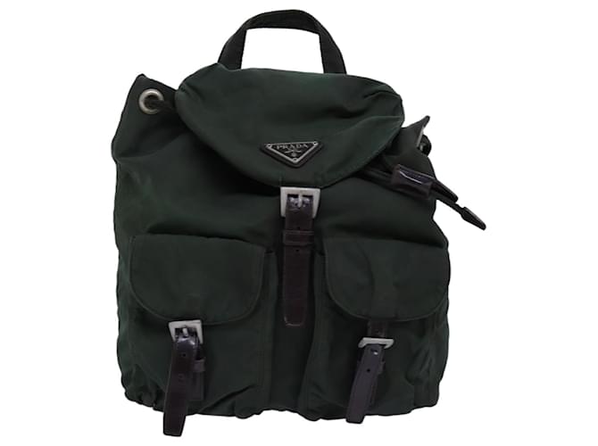 PRADA Backpack Nylon Khaki Auth ac2971  ref.1370017