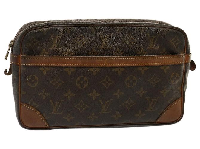 LOUIS VUITTON Monogramm Compiegne 28 Clutch M51845 LV Auth 73004