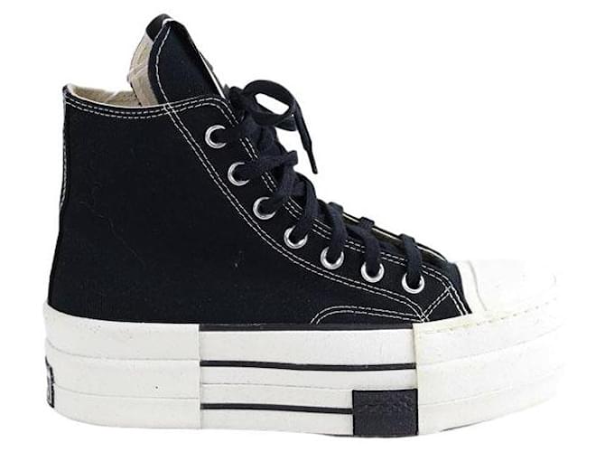 Converse Baskets en cuir Noir  ref.1370056