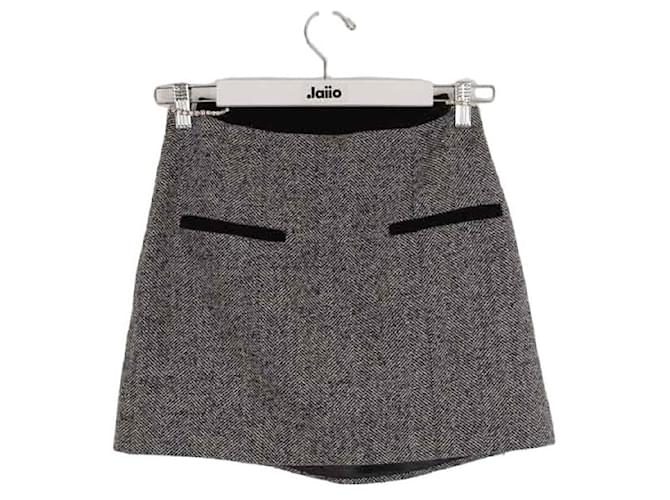 Autre Marque wool mini skirt Black  ref.1370074