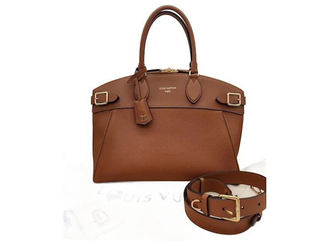 Lockit Louis Vuitton Lock It MM bag Brown Leather  ref.1370079