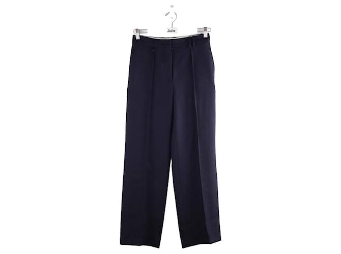 Jacquemus Wide-Leg Wool Trousers Blue  ref.1370144