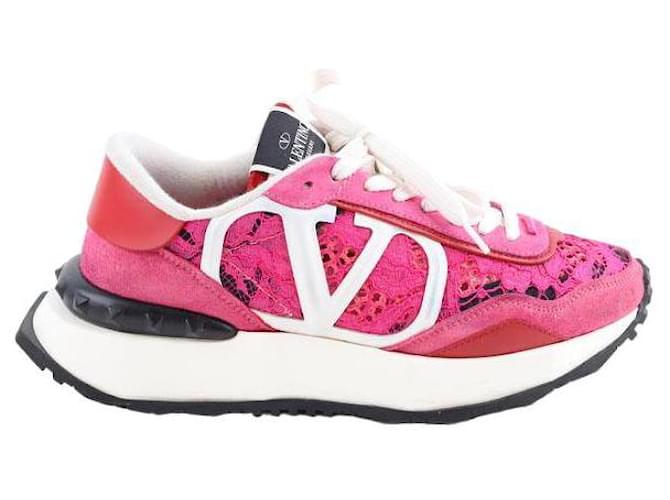 Valentino Sneakers aus Leder Pink  ref.1370145