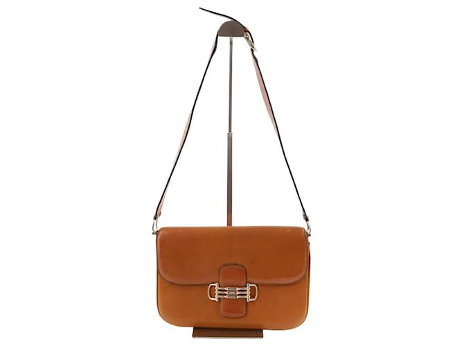 Céline Leather shoulder handbag Brown  ref.1370148