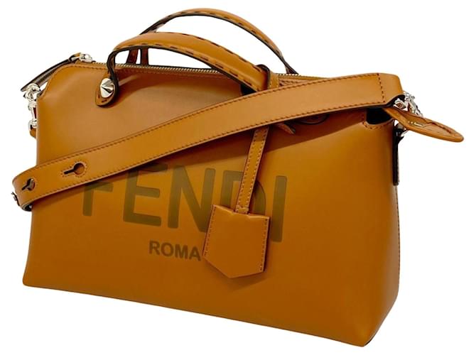Fendi By the way Medium Brown Leather  ref.1370176