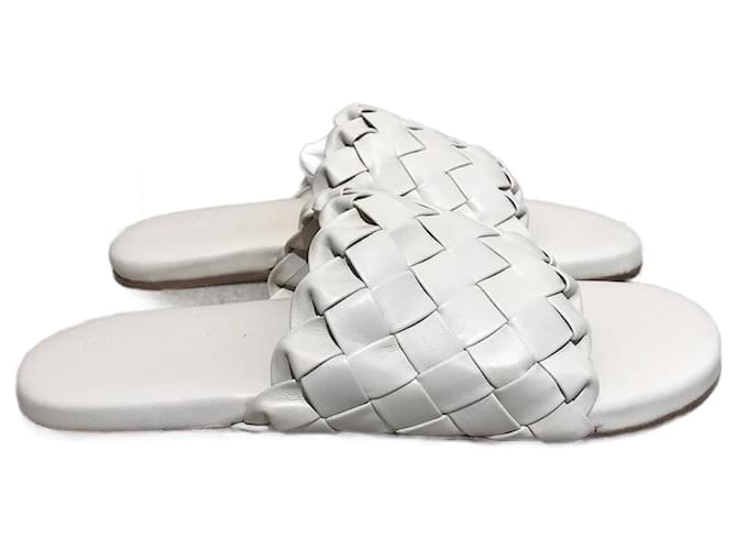 BOTTEGA VENETA  Sandals T.EU 41 Leather White  ref.1370235