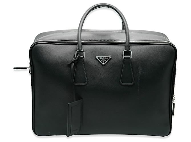 Prada Black Saffiano Leather Briefcase  ref.1370256