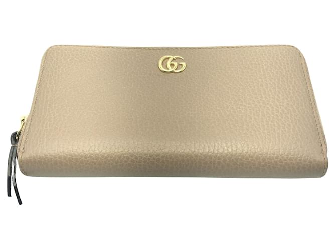 Gucci GG Marmont Beige Leather  ref.1370269