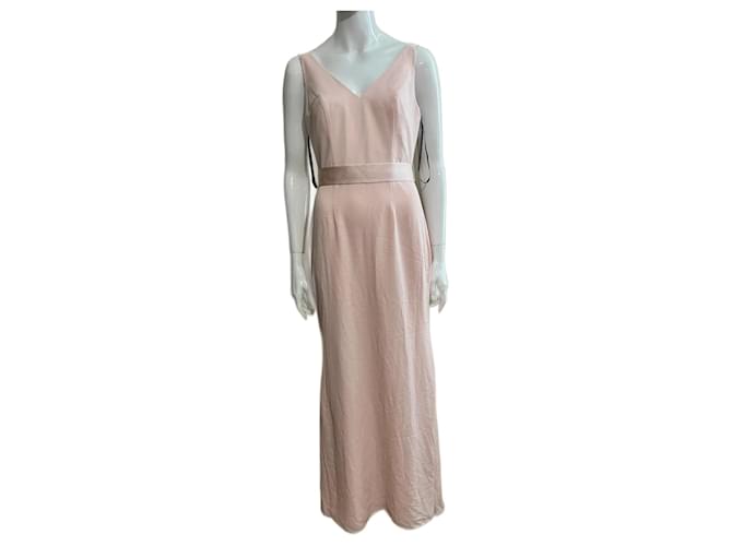 Vera Wang Pale pink evening dress Polyester  ref.1370551