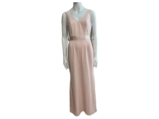Vera Wang Vestido de noite cor-de-rosa claro