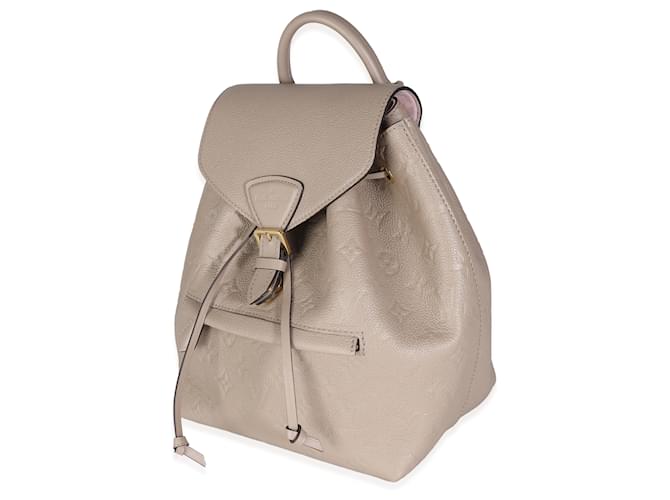 Louis Vuitton Turtledove Monogram Empreinte Montsouris Backpack NM Grey Leather  ref.1370842