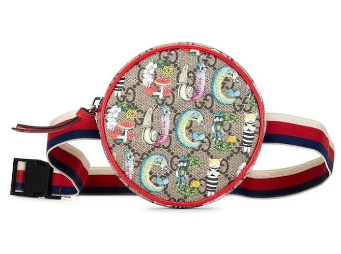 Bolsa de cinto Gucci GG Supreme Yuko Higuchi Bolsa de cinto de lona 502330 em excelente estado  ref.1370989