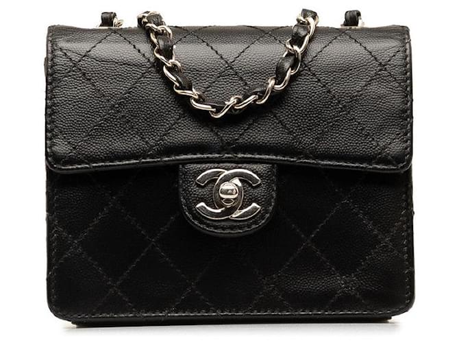 Chanel CC Caviar Mini Classic Crossbody Bag  Leather Shoulder Bag in Good condition  ref.1371033