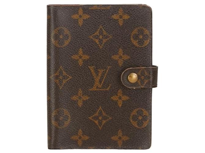 Capa para caderno de lona Louis Vuitton Agenda PM R20005 em bom estado  ref.1371037