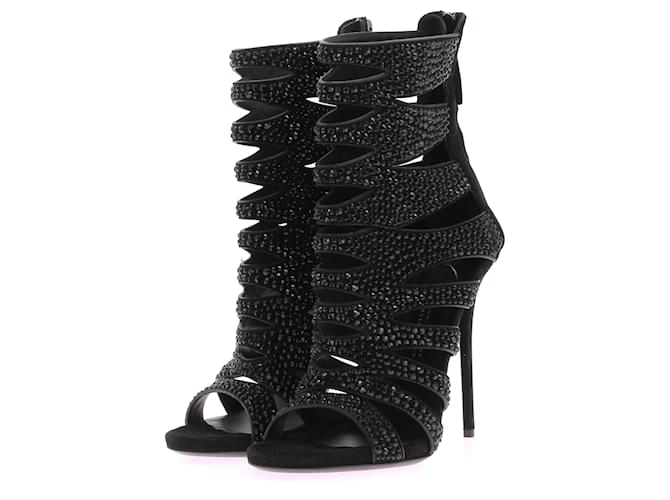 GIUSEPPE ZANOTTI  Sandals T.EU 38.5 Leather Black  ref.1371091