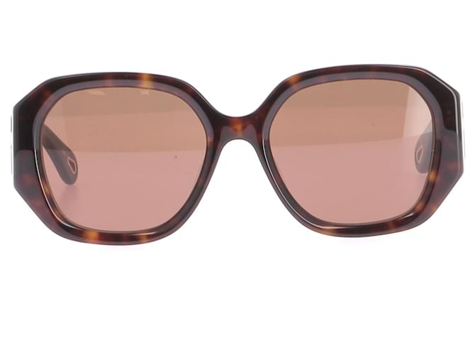 Chloé CHLOE  Sunglasses T.  Plastic Brown  ref.1371093
