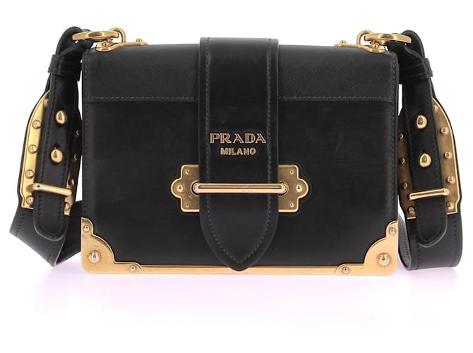 PRADA  Handbags T.  Leather Black  ref.1371101