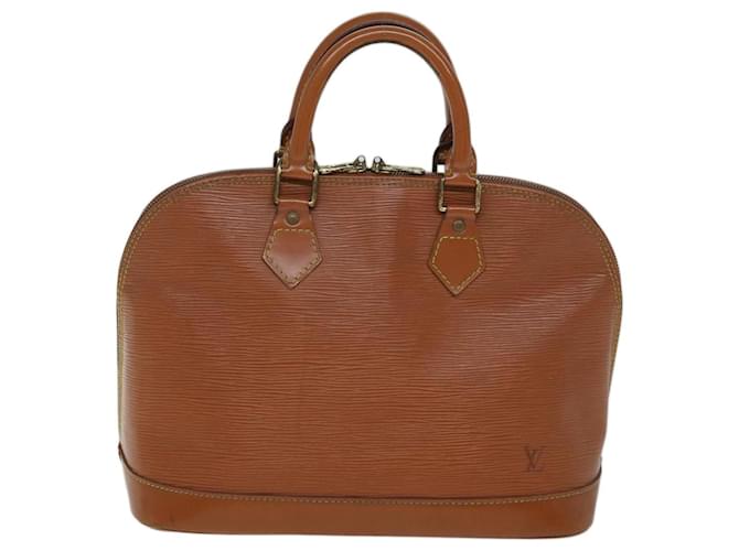 Louis Vuitton Alma Marrom Couro  ref.1371208