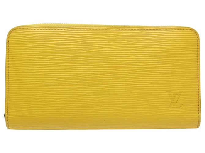 Louis Vuitton Portefeuille zippy Yellow Leather  ref.1371329