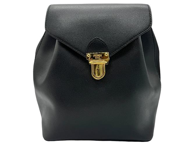 Fendi -- Cuir Noir  ref.1371398