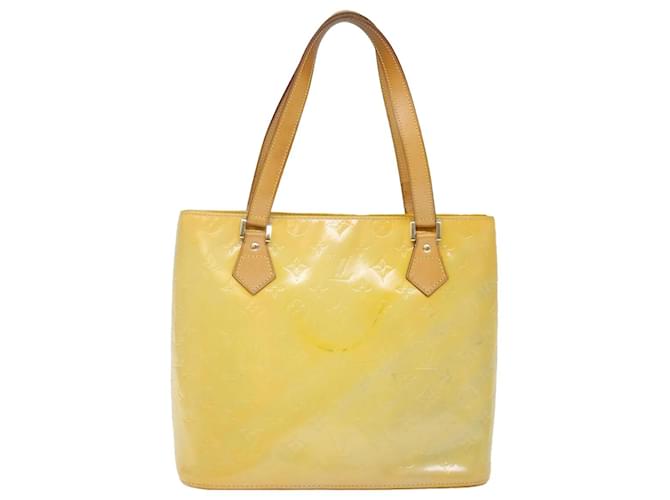 Louis Vuitton Houston Yellow Patent leather  ref.1371427