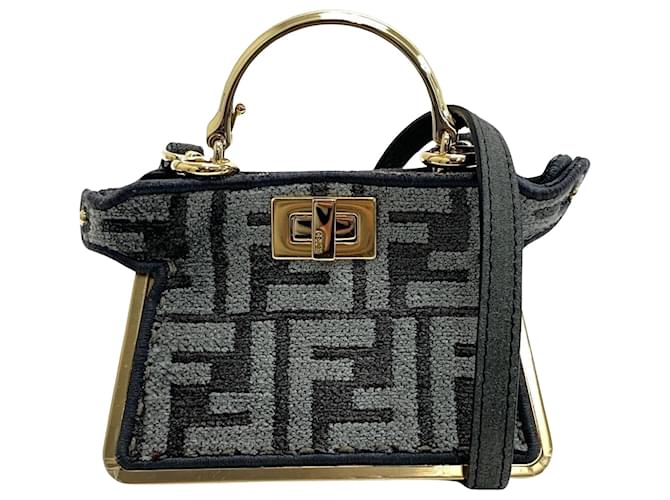 Fendi Peekaboo Grigio Cachemire  ref.1371445