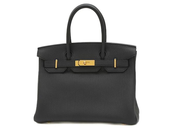 Hermès Birkin 30 Preto Couro  ref.1371505