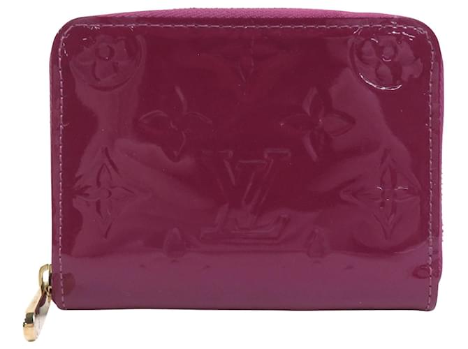 Louis Vuitton Porte monnaie Zippy Cuir vernis Rose  ref.1371513